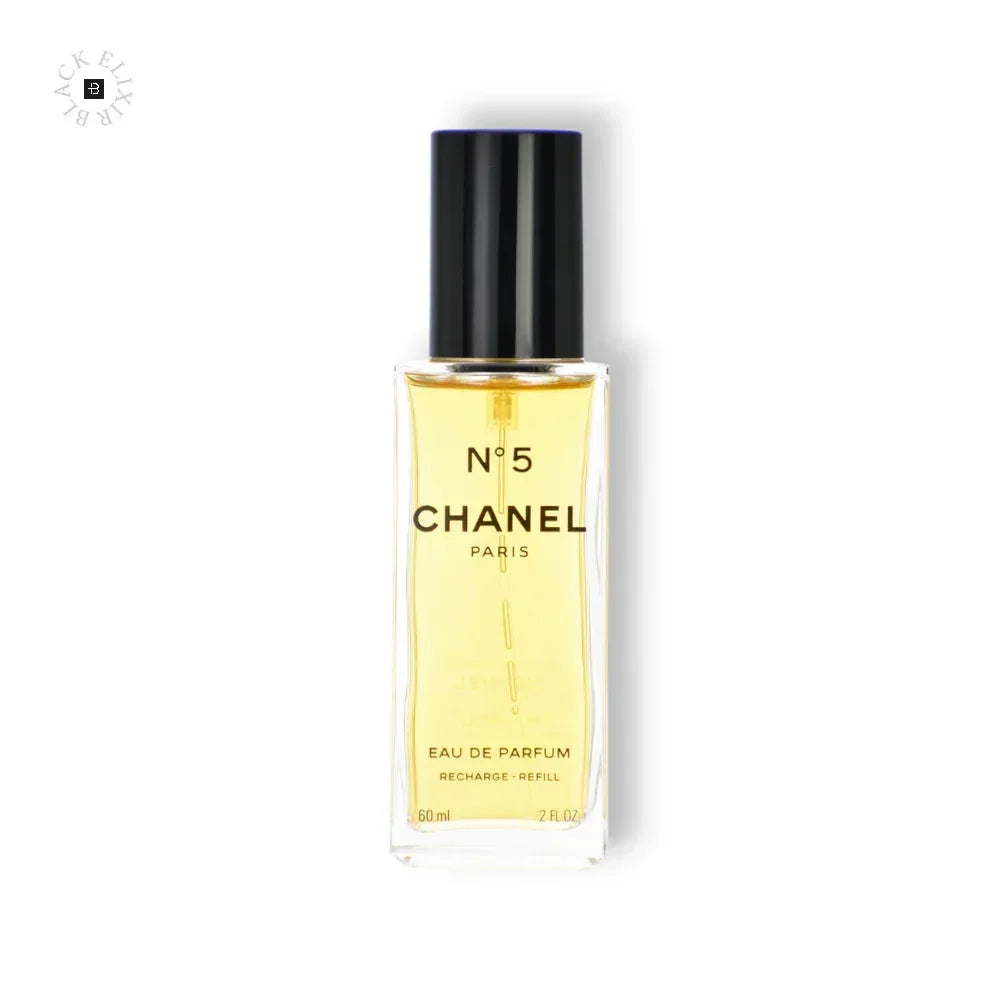 Chanel No. 5 Eau de Parfum Flakon, luxuriöses Parfum, 60 ml, schwarzer Deckel, Unisex-Duft