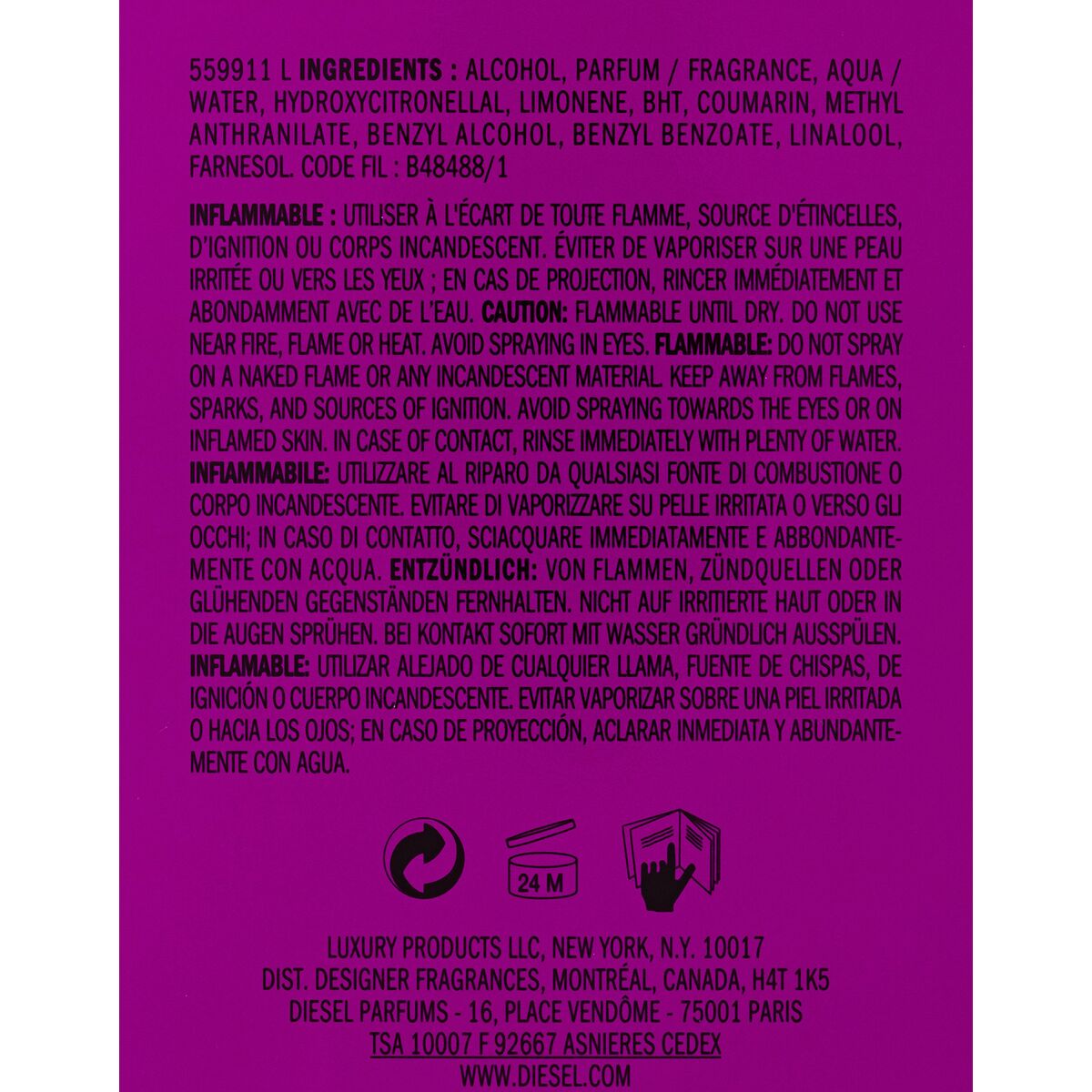 Women's Perfume Diesel 19810 EDP 50 ml Beauty, Perfumes and fragrances von Diesel | Luxus Aroma