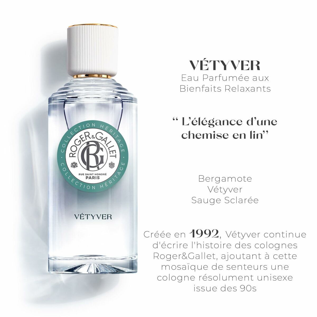 Unisex Perfume Roger & Gallet Vétyver EDP 100 ml Beauty, Perfumes and fragrances von Roger & Gallet | Luxus Aroma