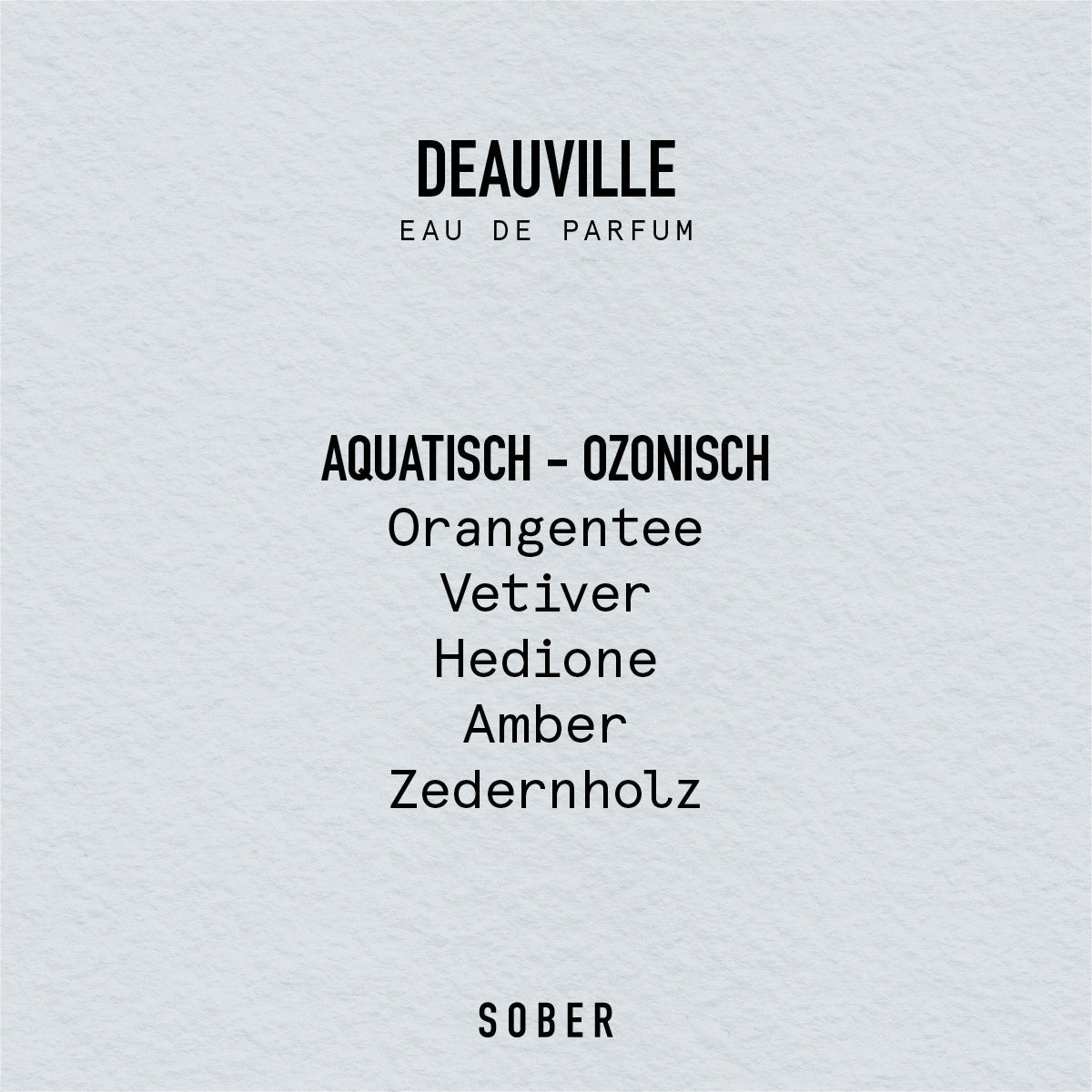 DEAUVILLE - Eau de Parfum Parfum von sober | Luxus Aroma