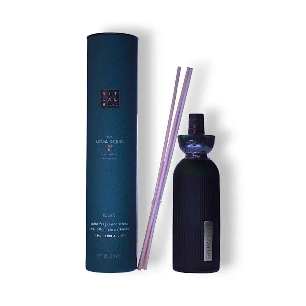 Nachfüllflasche mit Duftstäbchen und runder Verpackung, The Ritual of Jing, Raumduft