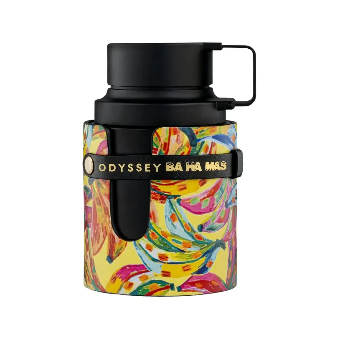 Odyssey Bahamas Parfumflasche 100ml, buntes Bananenmotiv, exklusives Luxusparfum