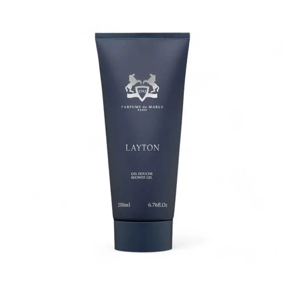 Parfums de Marly Layton Duschgel Tube, 200 ml, luxuriöse Körperpflege für Herren