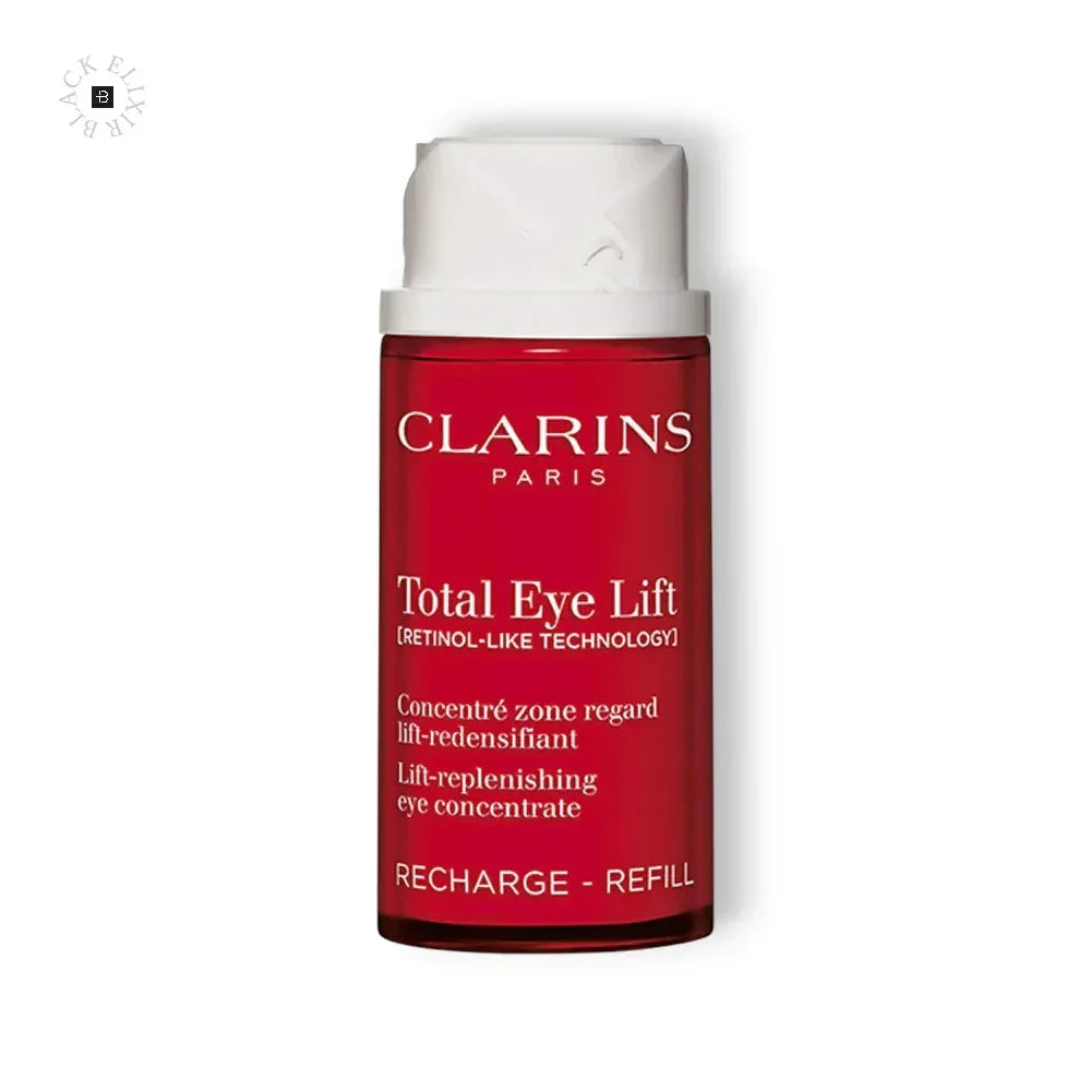 Rote Clarins Total Eye Lift Refill-Augenpflege, weißer Verschluss, Produkt für Augenlifting