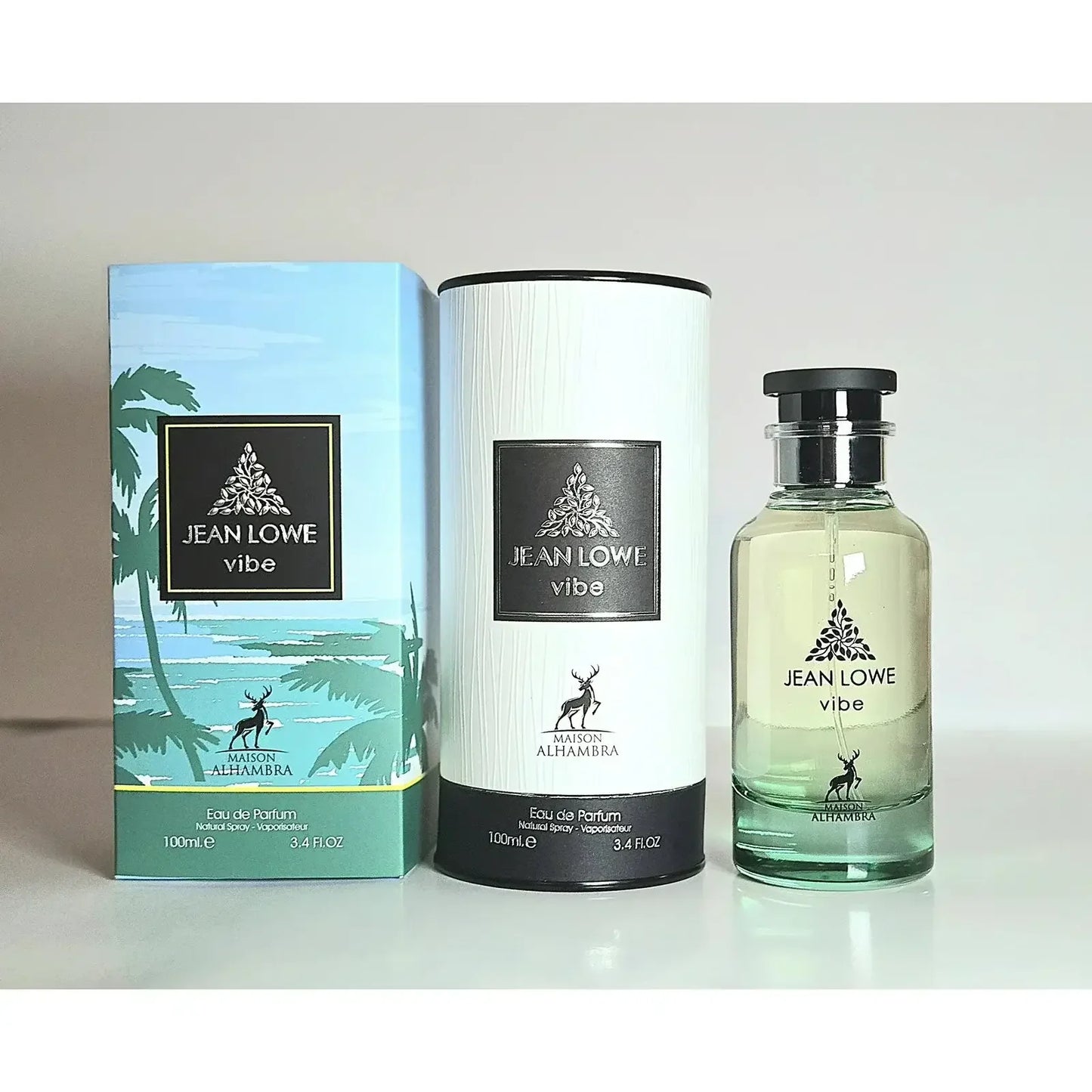 Jean Lowe Vibe Eau de Parfum Flakon mit Verpackung, luxuriöses Parfüm, 100ml