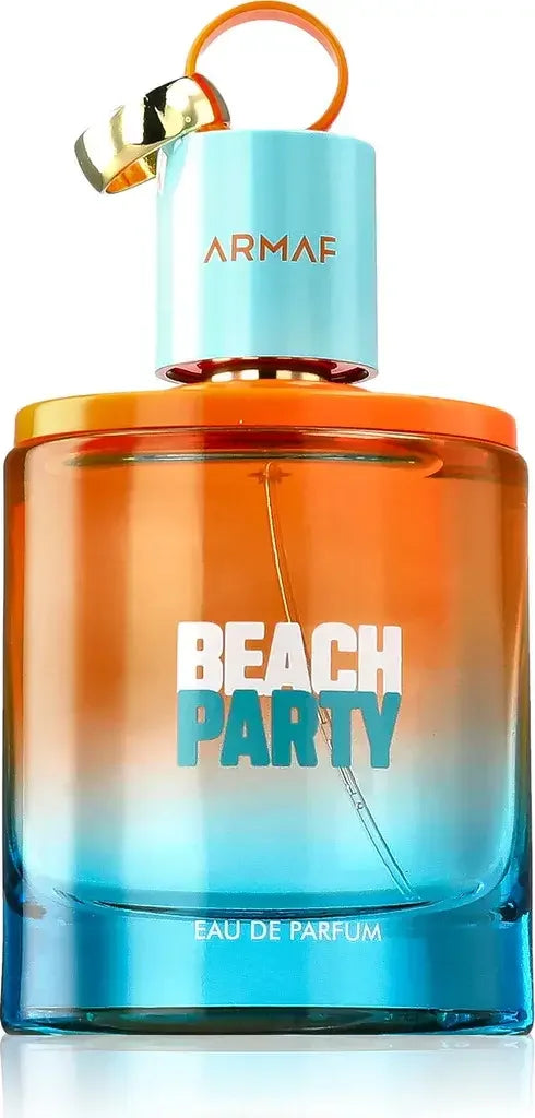 Armaf Beach Party Eau de Parfum Flakon, orange-blaues Luxusparfum für Damen und Herren