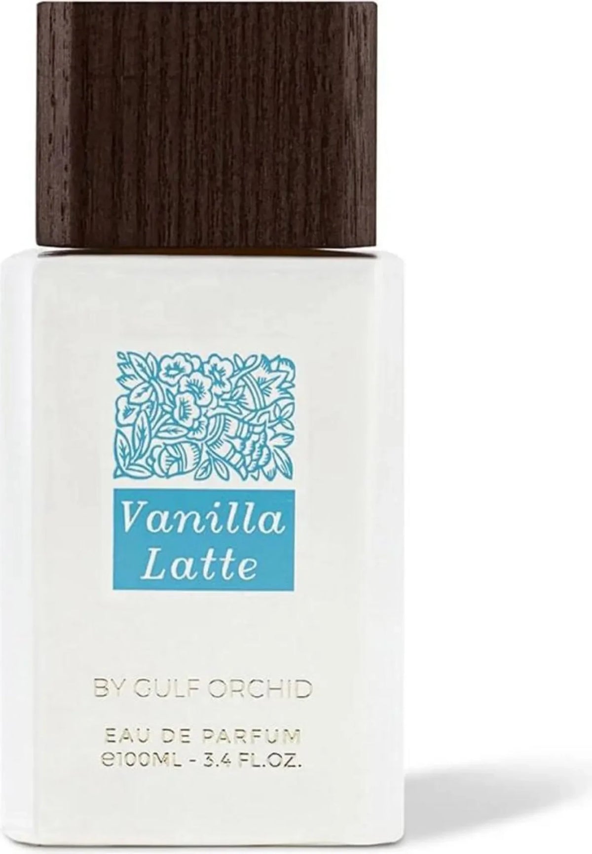 Luxusparfum Vanilla Latte Eau de Parfum in weißer Flasche mit Holzdeckel, 100ml