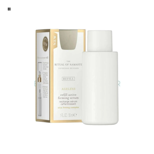 Ritual of Namaste Ageless Serum Refill, Hautpflege Nachfüllflasche vor Verpackung