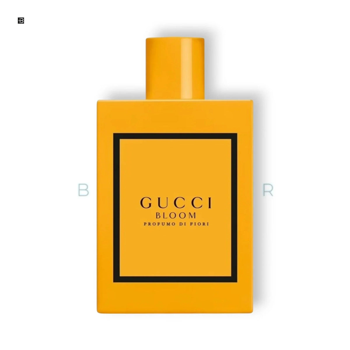 Gelber Parfumflakon von Gucci Bloom Profumo di Fiori.