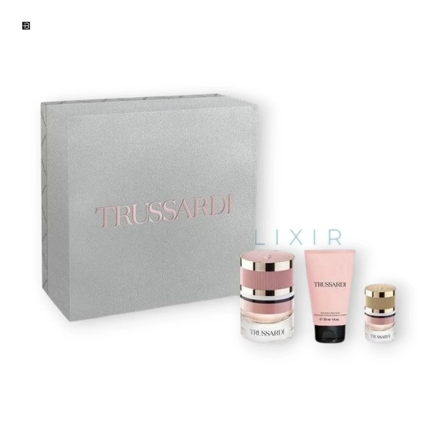 Trussardi Damen Duftset mit Parfum, Bodylotion und Creme in eleganter Geschenkbox