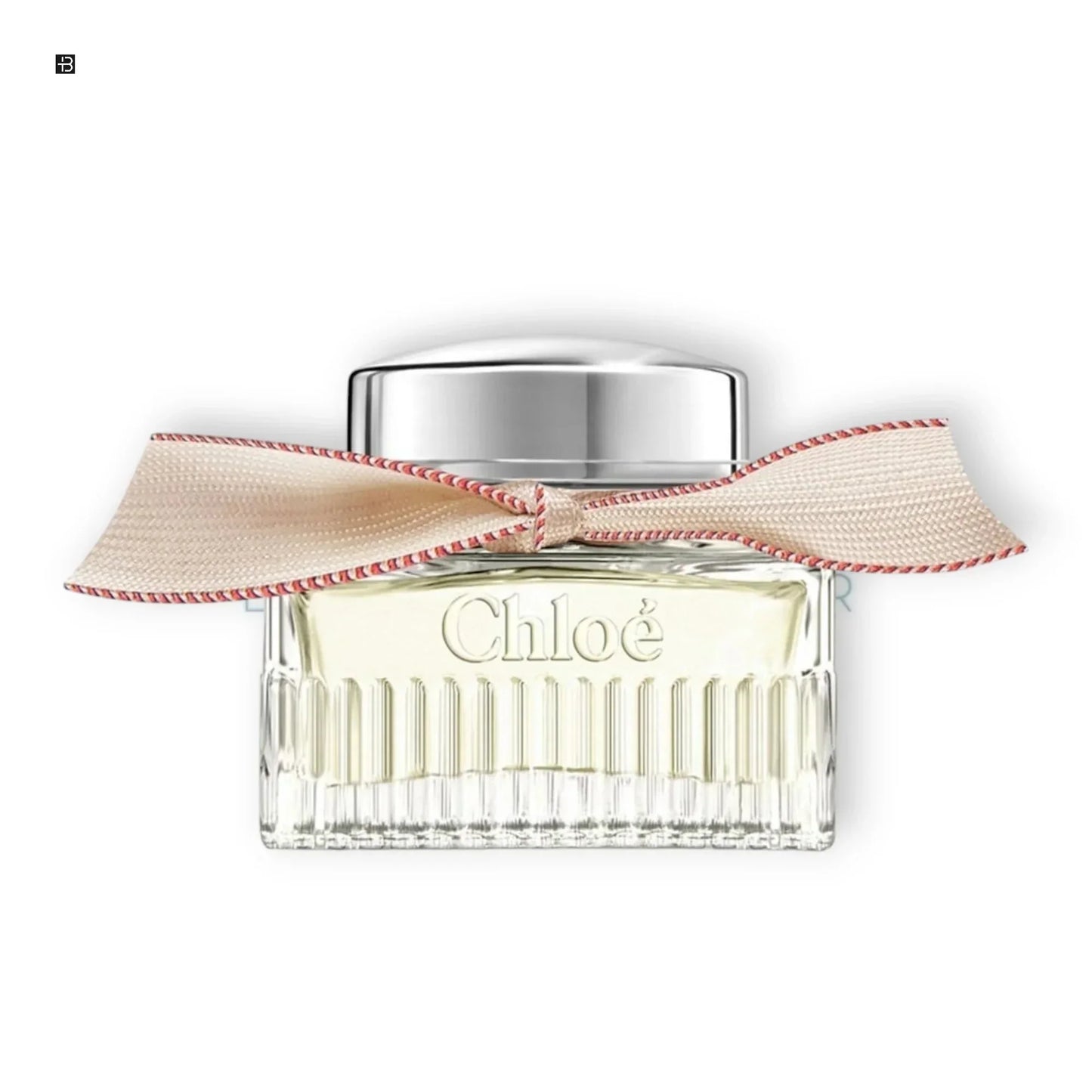 Luxus Damenparfum Flakon mit Schleife, elegantes Design, Duft für Frauen, transparent
