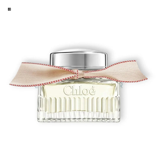 Luxus Damenparfum Flakon mit Schleife, elegantes Design, Duft für Frauen, transparent