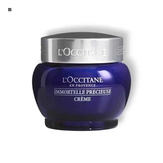 L'OCCITANE Immortelle Precieuse Creme in blauer Dose, hochwertige Gesichtscreme