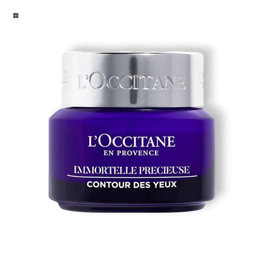 Lila Cremedose L'Occitane Immortelle Precious Contour des Yeux, Augenpflege luxuriös