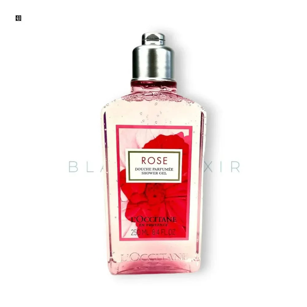 Luxus Duschgel Rose mit Blütenduft in transparenter Flasche, 250ml, Damenpflege