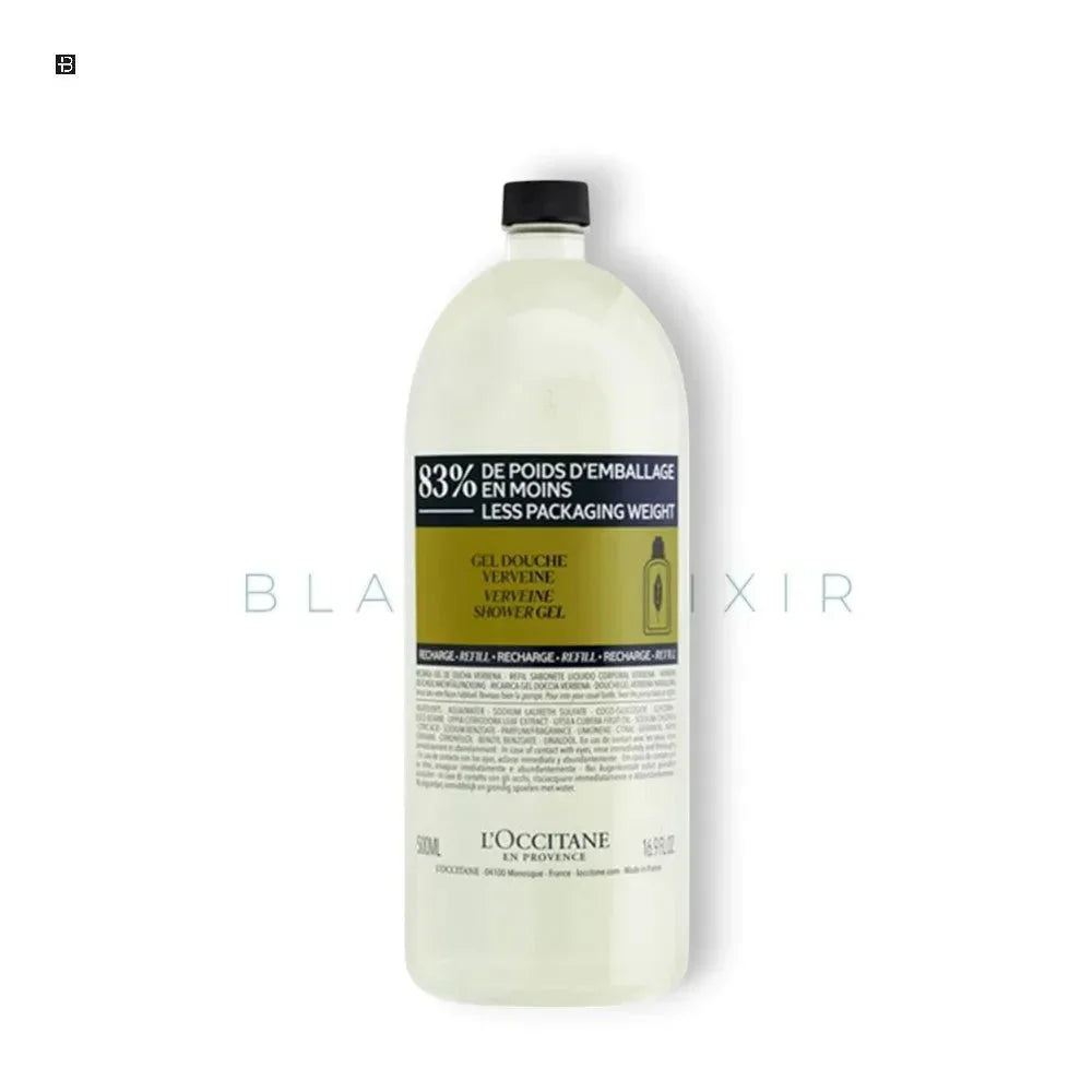 Nachfüllflasche L'OCCITANE Duschgel Verbene, transparent, umweltfreundliche Verpackung