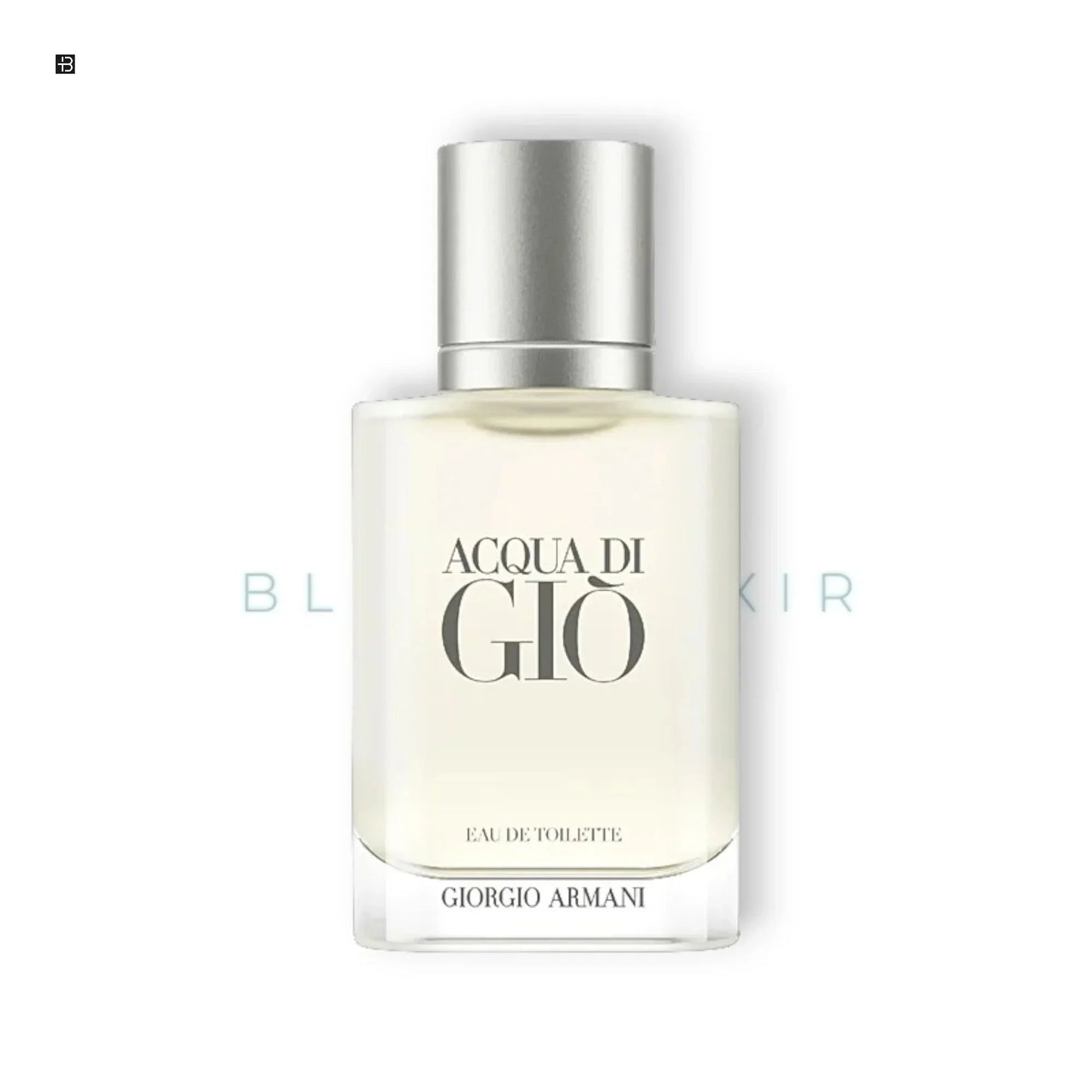 Luxus Herrenparfum Acqua di Giò Giorgio Armani, Flakon vor weißem Hintergrund