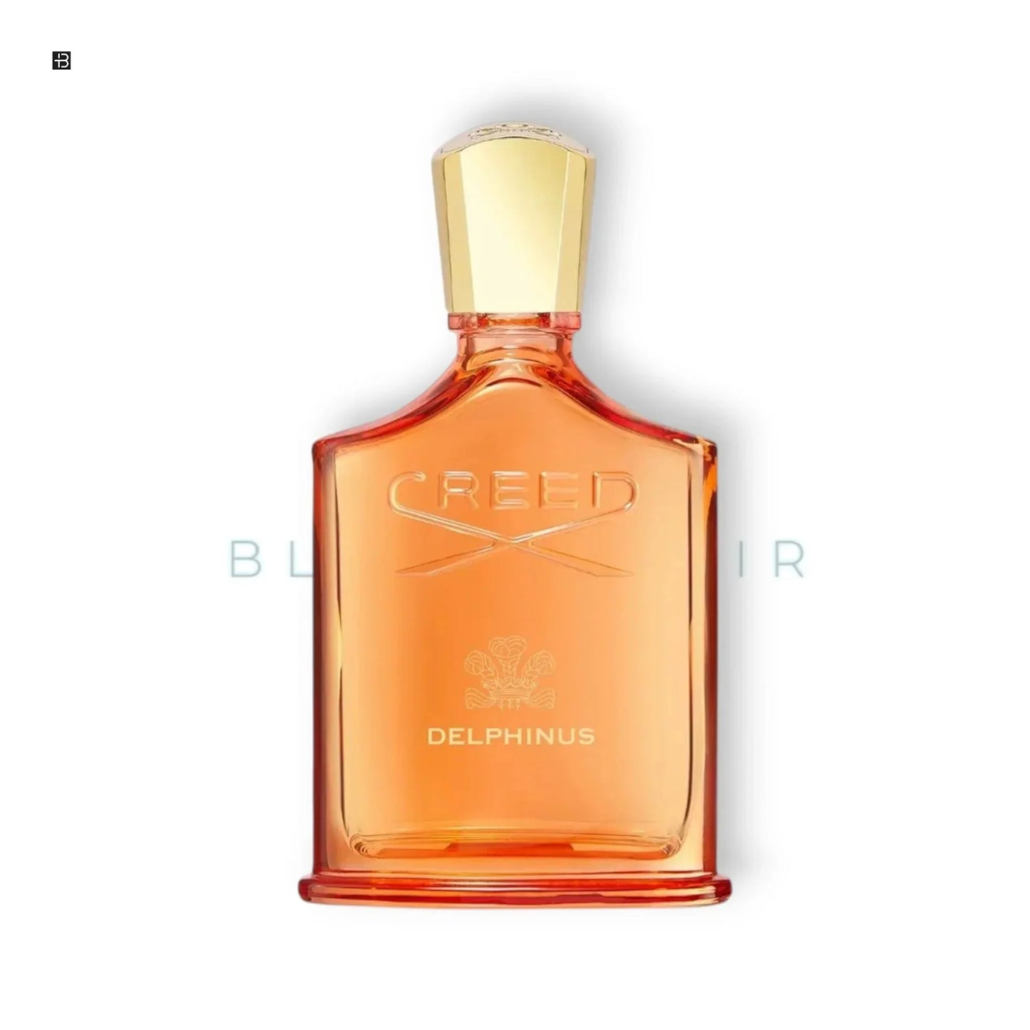 Luxuriöses Parfum CREED Delphinus Flakon, goldener Verschluss, elegantes Design