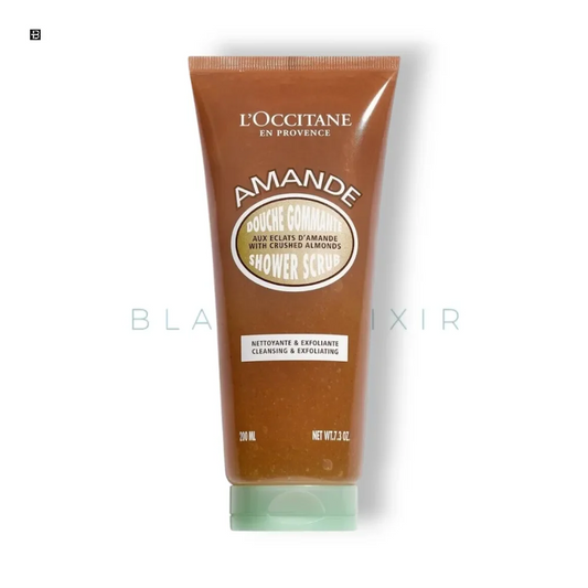L`Occitane Amande Shower Scrub with crushed almonds
