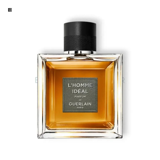 Luxus Herrenduft L'Homme Ideal von Guerlain im eckigen Flakon mit schwarzem Verschluss