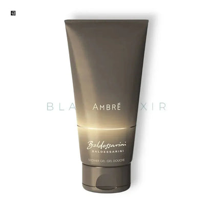 Baldessarini Ambre Duschgel für Herren in brauner Tube, luxuriöses Dufterlebnis