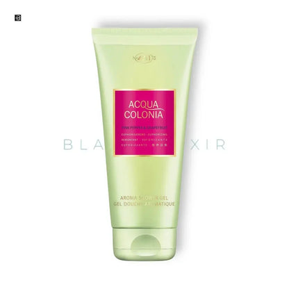 Acqua Colonia Duschgel mit Pink Pepper und Grapefruit, luxuriöse Bodypflege Tube vor weißem Hintergrund