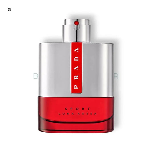 Prada Luna Rossa Sport Herrenduft, silberroter Flakon, luxuriöses Parfum