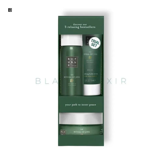Ritual of Jing Geschenkset mit Body Cream und Duschgel, grüne Verpackung, Luxuspflege