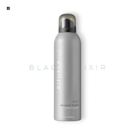 Rituals Sport Duschschaum mit Aktivkohle in grauer 200ml Flasche, luxuriöse Pflege