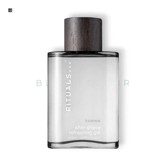 RITUALS homme After Shave Refreshing Gel mit Ginseng, eleganter Flakon für Herrenpflege