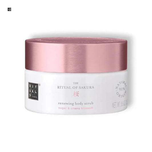 Ritual of Sakura Peeling mit rosa Deckel, Body Scrub mit Zucker und Kirschblüten