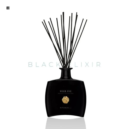 Schwarzer Raumduft-Diffusor Rituals Wild Fig, luxuriöses Design, Stäbchen, Parfum-Duft