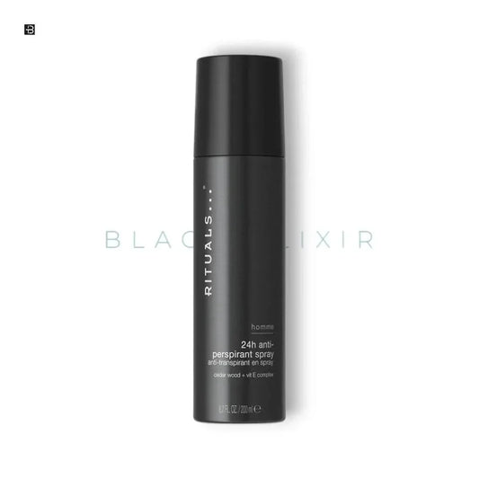 Rituals homme 24h Anti-Transpirant Spray in schwarzer Flasche, für Herrenpflege