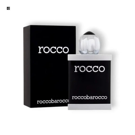 Roccobarocco Herrenduft, luxuriöses Parfümflakon mit passender schwarzer Verpackung