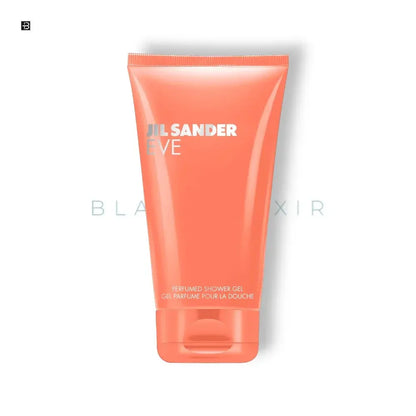 Jil Sander Eve Duschgel, orange Tube, luxuriöses parfümiertes Duschgel für Damen