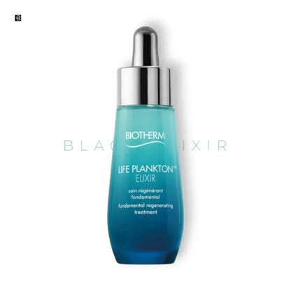 Blaues Biotherm Life Plankton Elixir Serum mit Pipette, regenerierende Gesichtspflege.