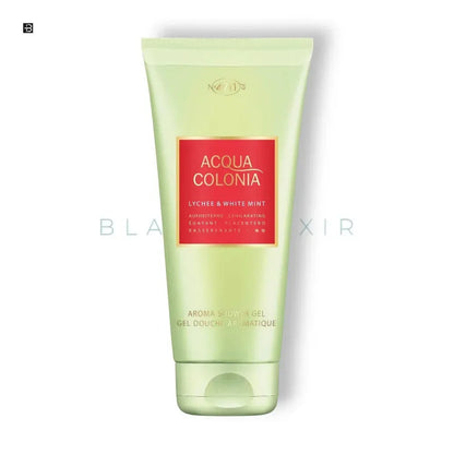 Grüne Tube Acqua Colonia Aroma Duschgel Lychee & White Mint, luxuriöse Körperpflege.