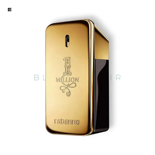 Goldenes Parfumflakon für Herren mit der Aufschrift '1 Million' und elegantem Design