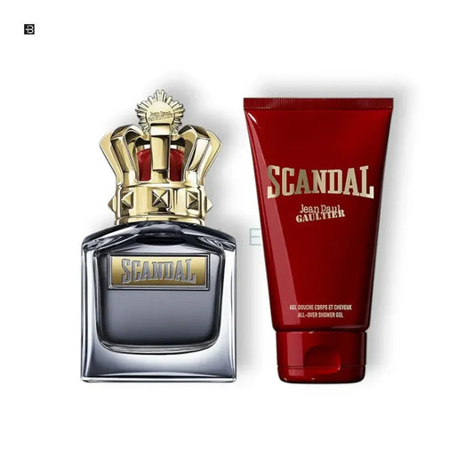 Jean Paul Gaultier Scandal Herrenparfum und Duschgel Set, luxuriöses Duft Geschenkset