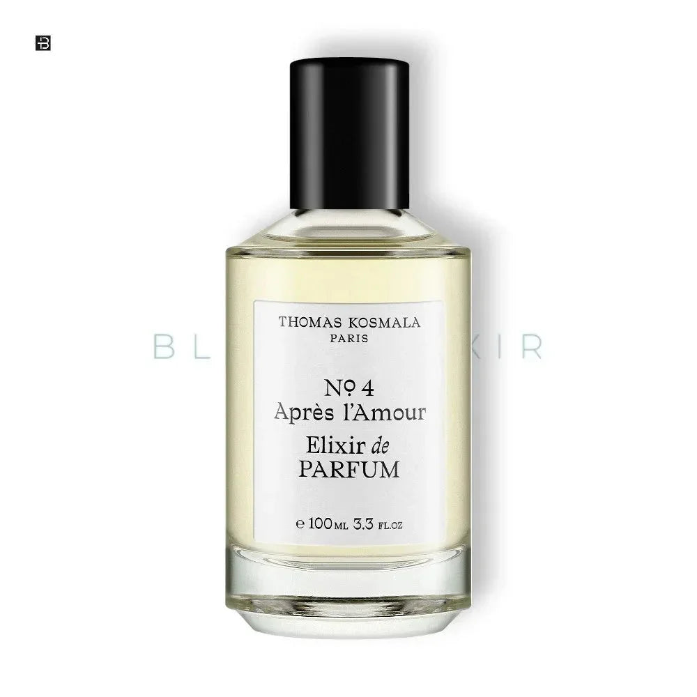 Luxusparfum Flakon Thomas Kosmala No 4 Après l’Amour Elixir de Parfum, 100ml, auf weißem Hintergrund