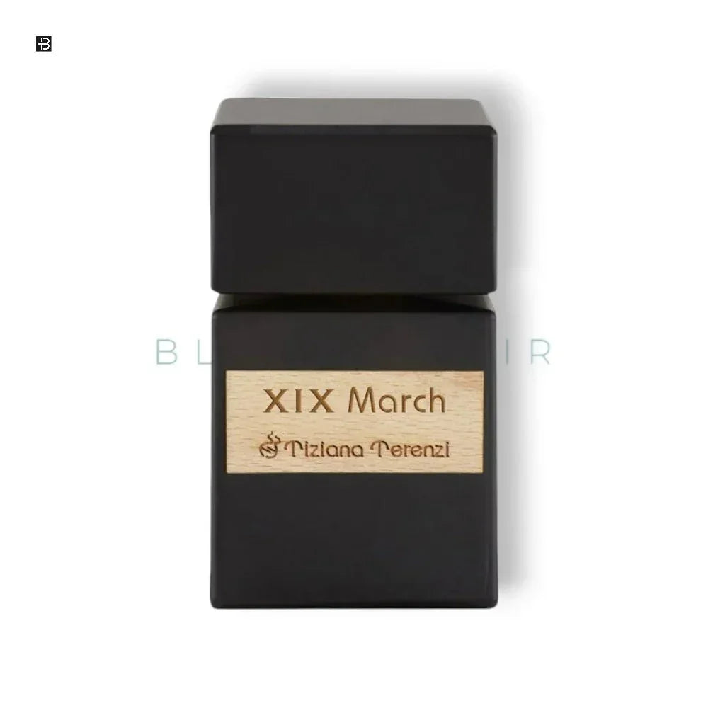 Luxusparfum Flakon Tiziana Terenzi XIX March, eckig, schwarzes Design, Unisex Duft