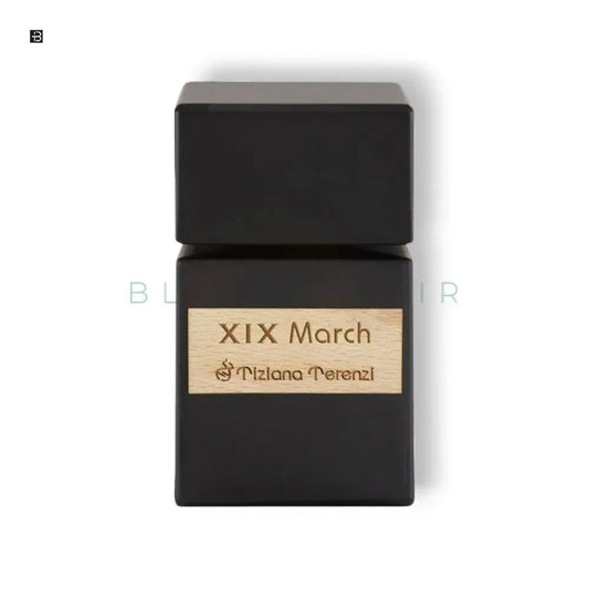 Luxusparfum Tiziana Terenzi XIX March in eckigem, schwarzem Flakon mit Holzlabel