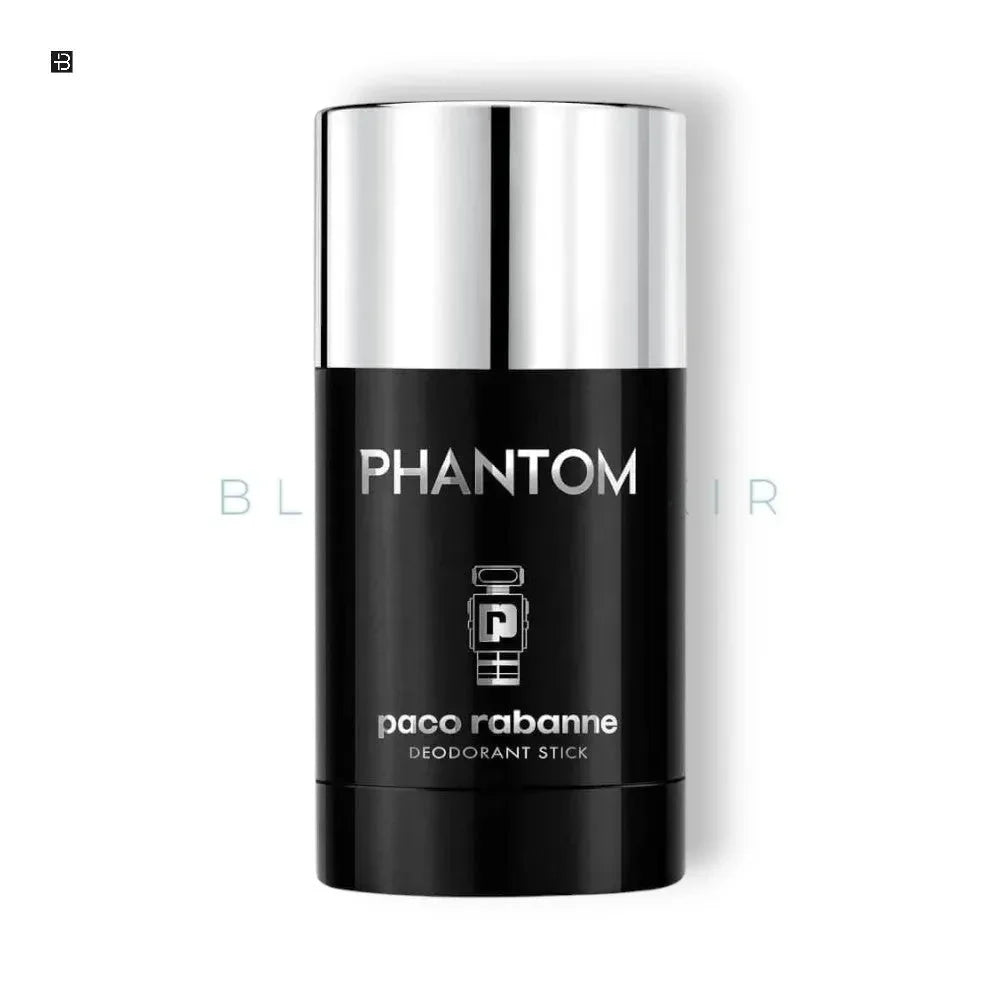 Paco Rabanne Phantom Deodorant Stick, eleganter schwarzer Stift mit silbernem Deckel, Luxusduft