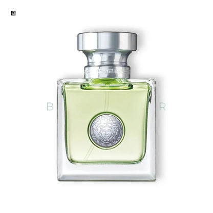 Luxus Parfumflakon mit grünlichem Duft, elegantes Design, Duft für Herren