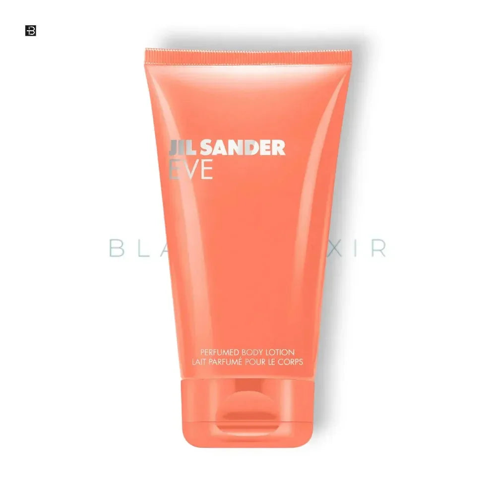 Jil Sander Eve parfümierte Bodylotion in orangefarbener Tube, Pflege für Damenhaut