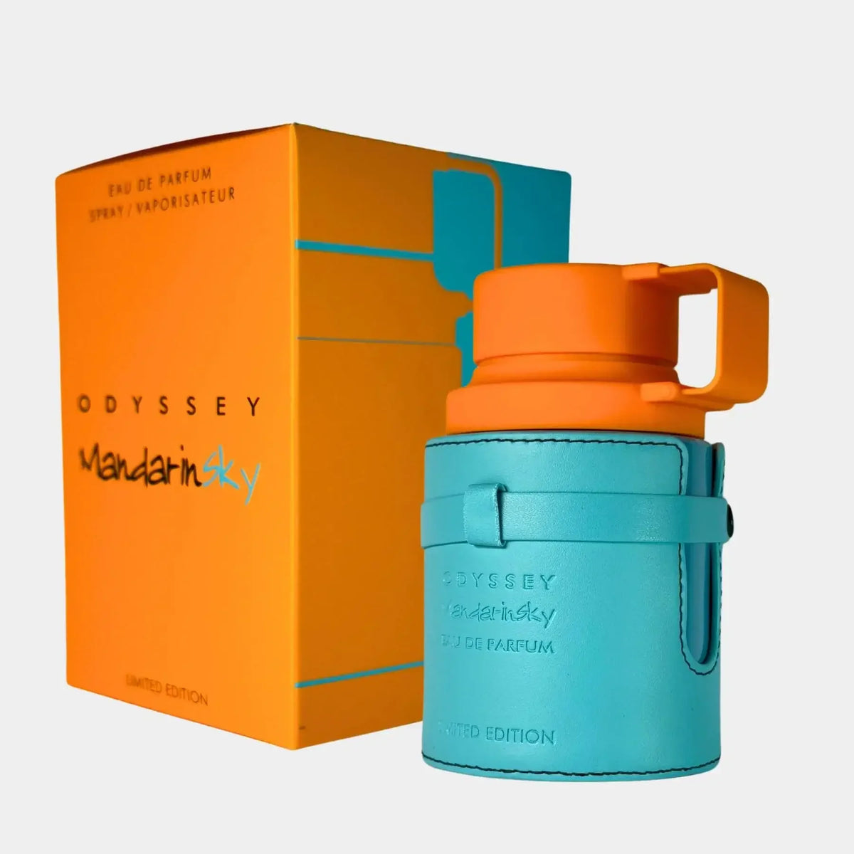 Odyssey Mandarin Sky Eau de Parfum Limited Edition in orange-türkiser Flasche mit passender Box