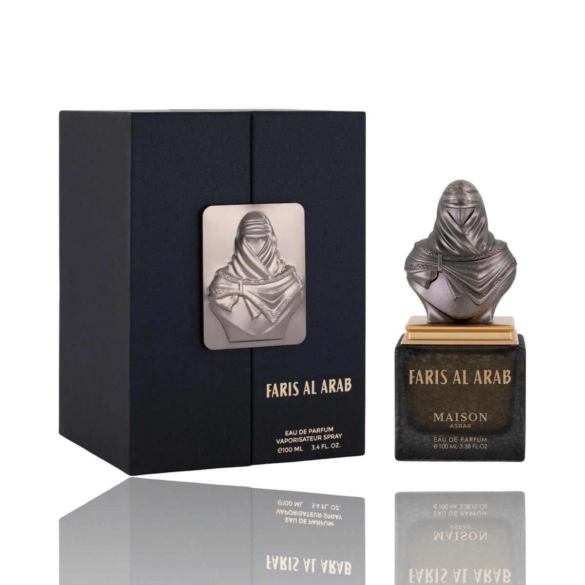 Luxus Parfum Faris Al Arab Flakon als Büste mit edler Verpackung, 100ml Eau de Parfum
