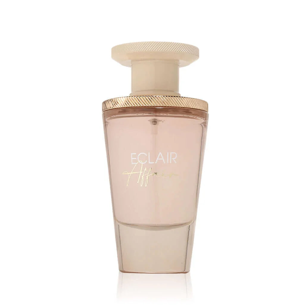 Luxuriöses Damenparfum Eclair in elegantem, transparentem Flakon mit goldenem Deckel