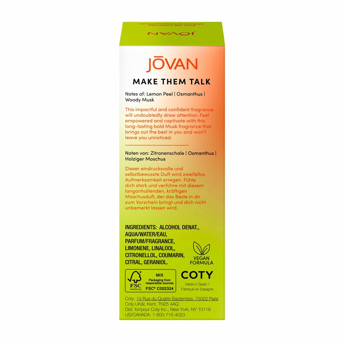 Women's Perfume Jovan EDP Beauty, Perfumes and fragrances von Jovan | Luxus Aroma