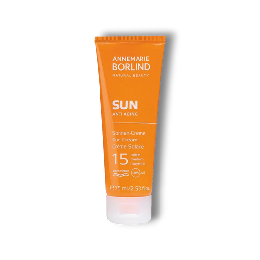 Orange Tube Sonnencreme SPF 15, Anti-Aging, 75 ml, Wasserfest, UVA/UVB Schutz